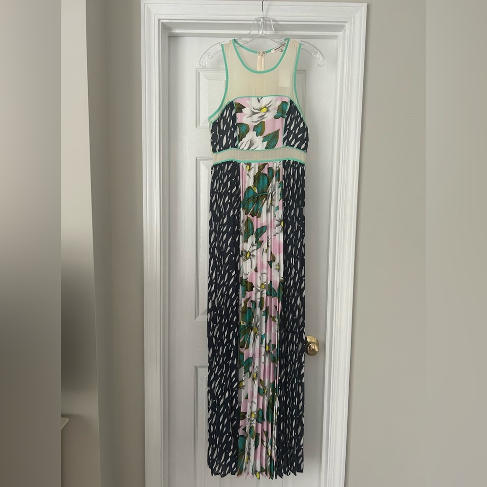 Jealous Tomato Blue and Pink Sleeveless Maxi Sundress